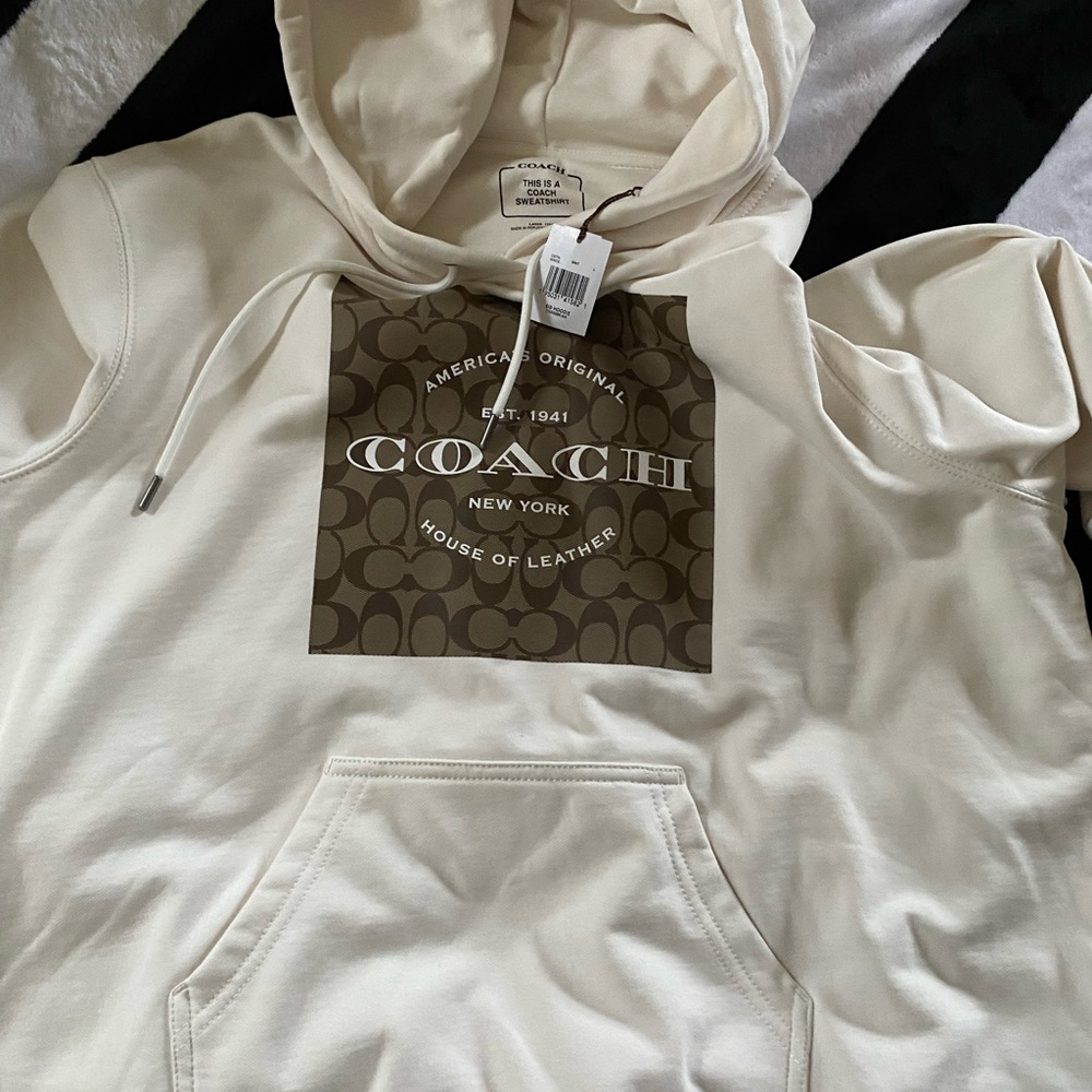 Coach Signature Hoodie Large